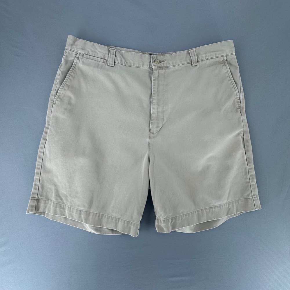 VTG Polo Ralph Lauren Philip Short Mens 38 Khaki Tan Cotton Twill Chino Shorts